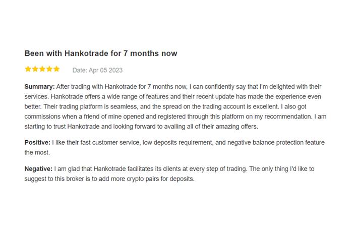 Hankotrade Feedback on Slashdot.org